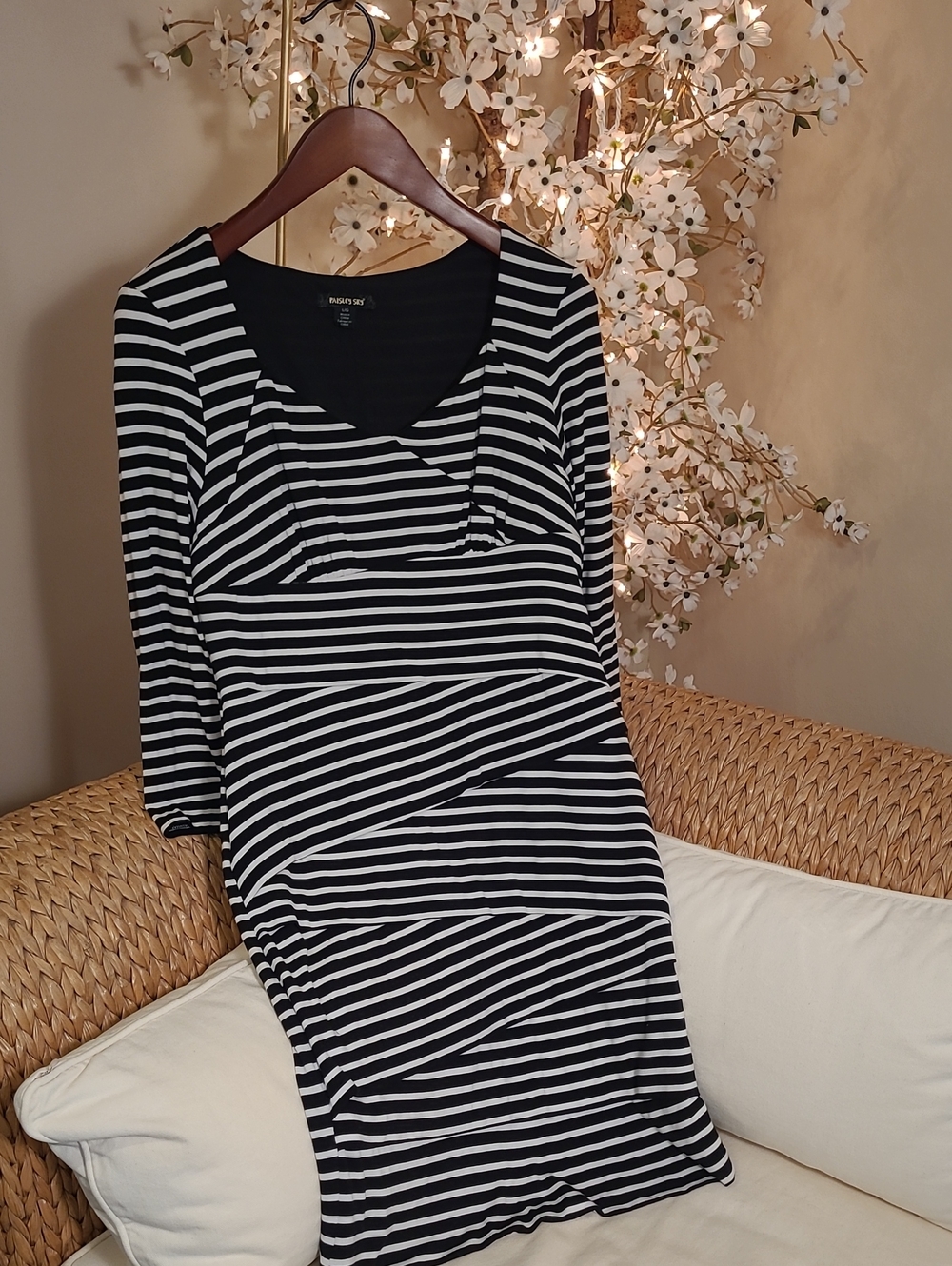 Black And White Striped Dress